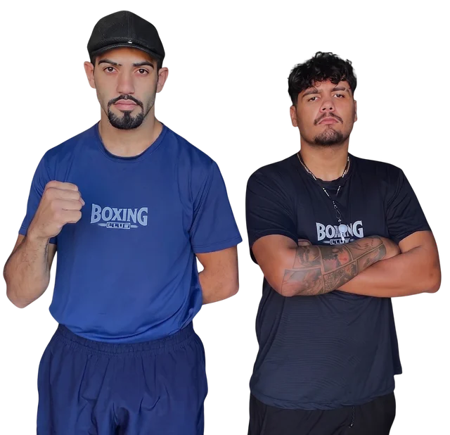 Micael Soares e Kevin Fillipe, treinadores do Solo Boxe Club em Lagoa da Prata